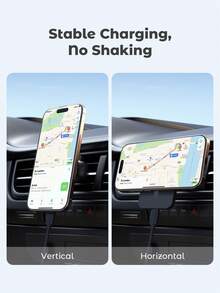 JMMO 15W磁吸無線車用充電器，適用於12/12mini/12Pro/12Pro Max/13mini/13Pro/13Pro Max/14Pro/14Pro Max/15Pro/15Pro Max車用配件，磁吸無線充電 - 黑色 - 查看 4