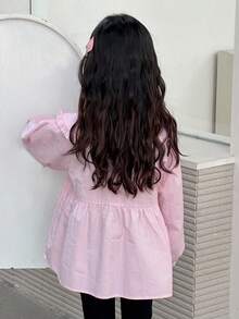 Dazy Kids 女童梭织长袖舒适衬衫