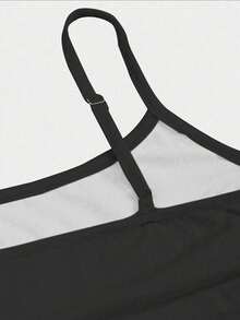 Flirla 黑白猫戴眼镜可爱古怪印花女式吊带背心衬衫 - 彩色 - 查看 5