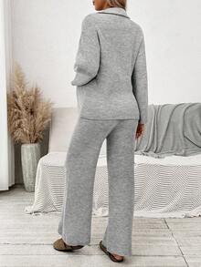 SHEIN 秋装、秋季服装、孕妇装 秋冬装 2 件套孕妇休闲长袖毛衣上衣和裤子套装 孕妇装 2 件套孕妇套装 孕妇装 孕妇休闲套装 舒适孕妇套装 孕妇装两件套 孕妇休闲套装 舒适孕妇套装