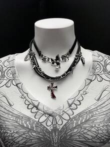 EgrlEra Women's Vintage V-Neck Butterfly Print Long Sleeve T-Shirt