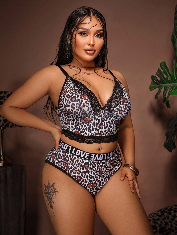 SHEIN Bare Chapter 2枚セット プラスサイズ レースパッチワーク