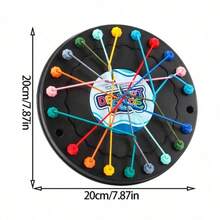 1 件彩色绳索迷宫棋盘游戏，互动桌面游戏，可增强逻辑和创造力，是家庭娱乐的理想选择，是情人节、感恩节、圣诞节和新年的绝佳礼物