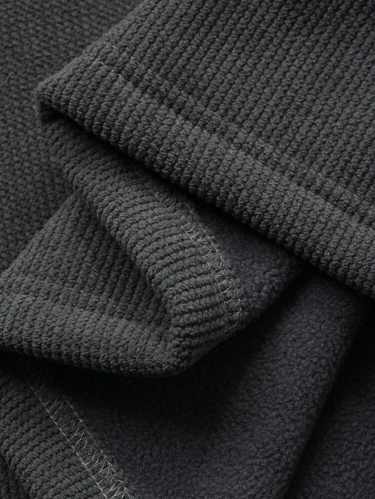 Women's Half-Zip Hooded Loose Fit Thermal Lined Casual Sweatshirt Fall/Winter