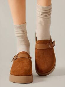 Solecia Einfache, lässige Alltagsschuhe für Frauen mit dicker Sohle - Braun - Übersicht 9