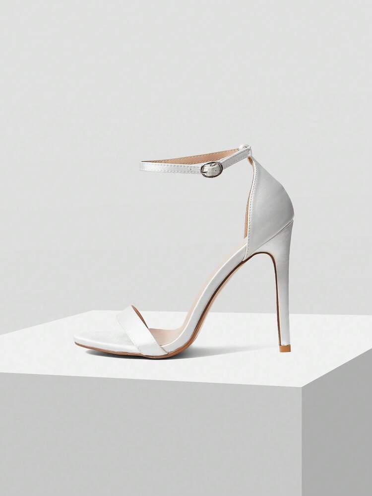 WOMEN'S FASHION COMMUTER SIMPLE VERSATILE OPEN TOE ADJUSTABLE BUCKLE HIGH HEEL SANDALS SPRING SHOES SUMMER SHOES