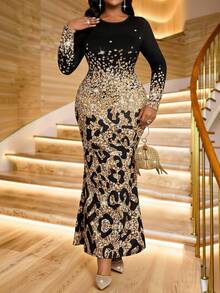 Fleurora Váy hoa nhung cỡ lớn dành cho nữ, thích hợp cho năm mới, ngày lễ tình nhân, lễ tạ ơn, giáng sinh, lễ phục sinh, tiệc tùng - Nhiều màu - Xem 4