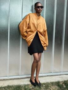 Lumivelle Halloween Women Sweater Skirts - Black - View 4