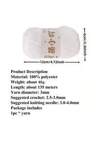 Matte Chenille Yarn Doll Thread Handmade Crochet Knitted Material Small Ice Stripe Thread - 1PC - View 5