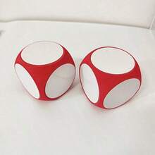 1 szt. Duża, zmywalna kostka do gry EVA z okrągłymi rogami i nadrukiem w litery angielskie, interaktywny gadżet do gry, idealna do dekoracji imprez i zabaw - Wielokolorowe - Zobacz 3