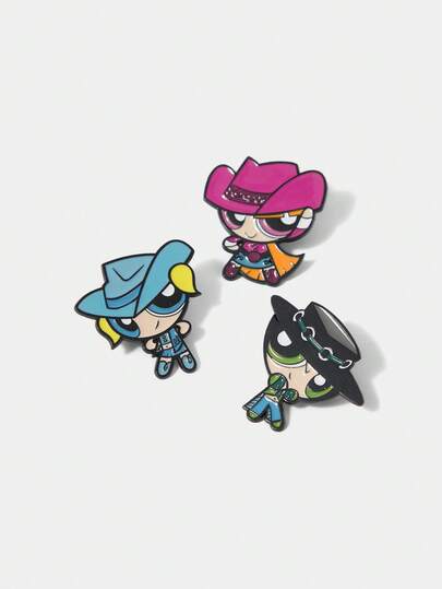 THE POWERPUFF GIRLS X SHEIN 女士胸针