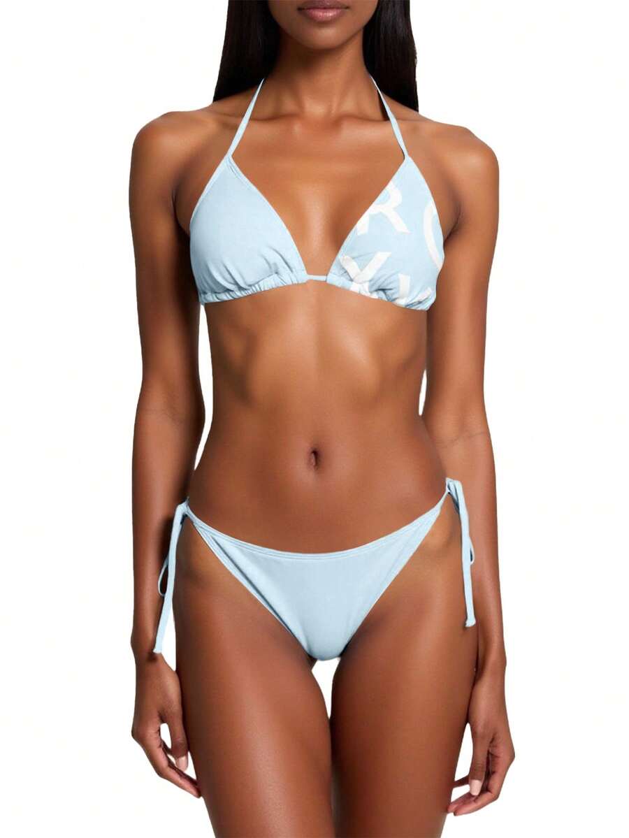 Roxy Beach Classics Women Bikini Set Agave Green - Blue - View 1