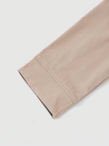 Casual Outdoor Long Sleeve Button Tween Girls Coats, Autumn/Winter Fall - Khaki - View 5