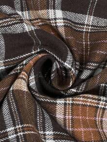 SHEIN LUNE 女式休闲格子腰带长袖衬衫裙秋季连衣裙秋季连衣裙咖啡棕色连衣裙大地色连衣裙棕色女装秋季女装女装冬季女装秋季女装女装优雅商务休闲女装棕色女式工作服棕色连衣裙冬季连衣裙女式格子连衣裙 - 彩色 - 查看 8