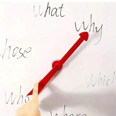 1 件大型 12 英寸吸盘白板指针 - 教育环境和游戏选择、返校、墙面装饰、卧室窗帘、秋季装饰、圣诞装饰、客厅装饰的理想选择，