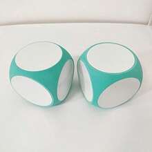 1 szt. Duża, zmywalna kostka do gry EVA z okrągłymi rogami i nadrukiem w litery angielskie, interaktywny gadżet do gry, idealna do dekoracji imprez i zabaw - Wielokolorowe - Zobacz 10