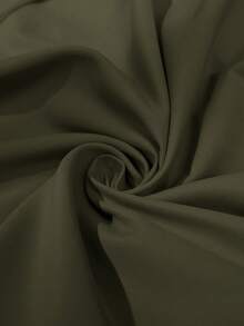 SHEIN PETITE Beige Button-Down Drawstring Trench Coat Women's In Fall/Winter