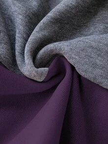 EMERY ROSE 女式加大码撞色抽绳运动衫 加大码连帽衫 女式拉链连帽衫 - 彩色 - 查看 4