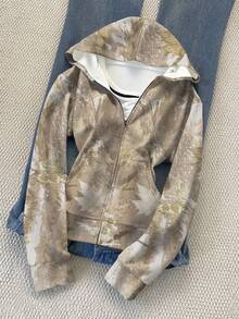 SHEIN Áo nỉ trùm đầu in kỹ thuật số dành cho nữ - Nhiều màu - Xem 3