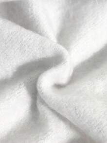 SHEIN 婴儿男女童灰色针织柔软翻领长袖C字连体衣，带拉链，居家户外皆宜，适合秋冬季节。婴儿拉链连体衣，新生儿服装，男女通用婴儿服装，中性婴儿休闲连体衣，感恩节礼物，秋季服装。