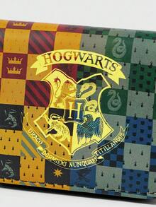 HARRY POTTER X SHEIN 1pc A Four-College Short Wallet Simple Zipper Ladies Coin Purse