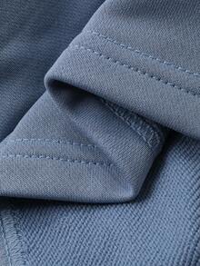 DAZY 2 件套幼儿男童圆领撞色 T 恤和宽松长裤睡衣套装 - 灰色 - 查看 7