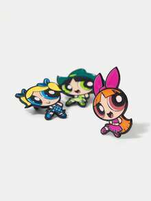 THE POWERPUFF GIRLS X SHEIN Women's Brooch - Multicolor - View 4