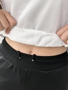 青少年女孩休闲运动落肩宽松半扣前开棒球领运动衫，春秋季 - 灰色 - 查看 7