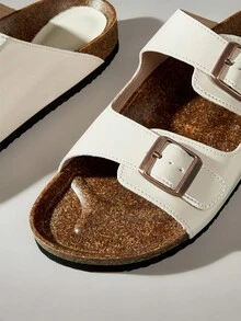 Solecia 男士厚底套脚穆勒拖鞋，无后跟凉鞋 - 白色 - 查看 5