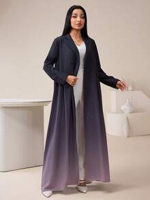 Veilorie Conservative Ombre Abaya Robe For Women - Multicolor - View 5