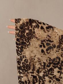 Modelyn Women's Leopard Print Sleeveless Bodycon Mini Dress, Street Style - Brown - View 8
