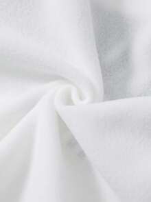 Girlism 少女秋冬白色宽松针织“原创”字母印花保暖内衬卫衣和宽松直筒运动裤两件套 - 藏蓝色 - 查看 3