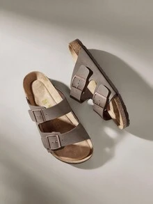 Solecia 拖鞋带休闲时尚舒适日式学生凉鞋 - 銅色 - 查看 6