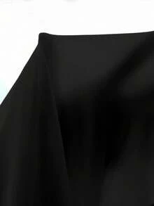 Rafferiza Váy đuôi cá jacquard ôm sát vai cổ xoắn thanh lịch dành cho nữ - màu đen - Xem 7