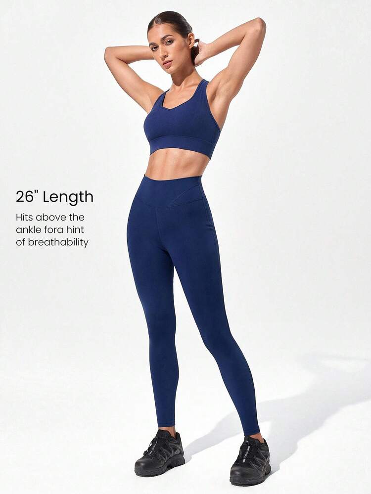 26" Powersculpt Training Leggings Medium Impact Training Workout Quick Dry Moisture Wicking Cool Feeling Gym