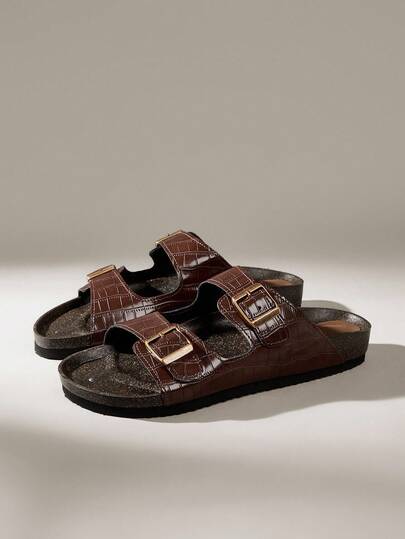 Solecia 休闲舒适厚底日常穿着男士凉鞋