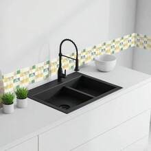 1pc Mosaic Style Decorative Caulk Line Sticker, Home Decor Wall Corner Sticker For Kitchen, Bathroom, Bedroom, Simulated 3D Wall Sticker, 3.9*94.5 Inches Room Decor Kitchen Decor Bathroom Decor Stickers Personalised Stickers