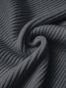 Elenzga 女式蝙蝠袖开衫，百搭，优雅，适合度假，节日，高端品牌，针织毛衣 - 灰色 - 查看 7