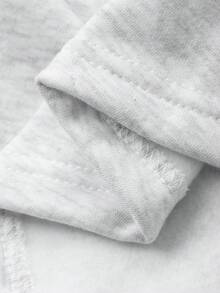 Livesso Casual Loose Long Sleeve Round Neck Women Long Dress - Grey - View 10