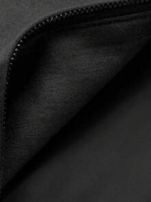 DAZY 男士纯黑色绒面羊毛夹克和外套，秋季，垃圾摇滚