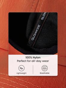 GLOWMODE Nylon Peak Performance Sweatband Cap With Reflective Handsewn Logo Daily Casual - Orange - View 4