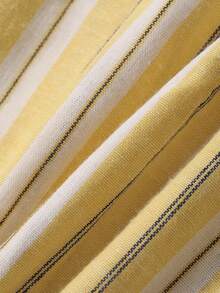 Dazy Kids Tween Girl Casual Everyday Contrast Striped Long Sleeve Shirt - Yellow - View 8