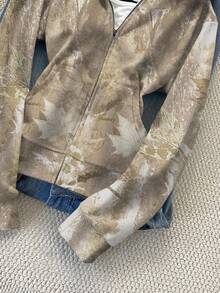 SHEIN Áo nỉ trùm đầu in kỹ thuật số dành cho nữ - Nhiều màu - Xem 6