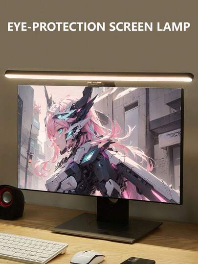 LED Computer Monitor Leiste für Lernen/Lesen/Arbeit, dimmbare Nachtbeleuchtung, Bildschirm-Hängelampe mit Augenschutz