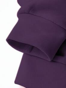 EMERY ROSE 女式加大码撞色抽绳运动衫 加大码连帽衫 女式拉链连帽衫 - 彩色 - 查看 3