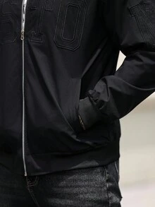 Manfinity Homme Herren BOSTON bestickte Bomberjacke, Herbst