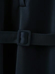 GlowEve Váy dệt dáng dài vừa phải cho mùa thu dành cho các quý cô đi nghỉ thường ngày - Màu xanh hải quân - Xem 6