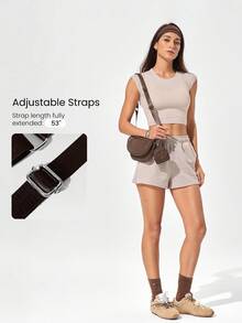 GLOWMODE Túi đeo vai chống nước 1.5L tiện dụng, kèm túi nhỏ có thể kẹp, thích hợp sử dụng hàng ngày. - màu nâu - Xem 6