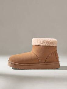 Solecia بوت ثلج كاجوال دافئة للنساء للخارج، خريف/شتاء