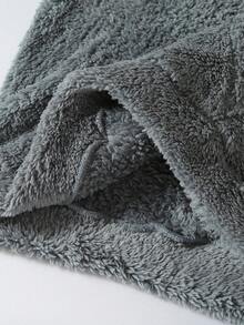 男童休闲羊毛连帽卫衣套装，适合秋冬季上学和休闲穿着 - 彩色 - 查看 8